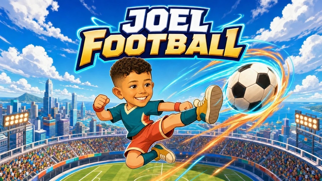Joel kicks a football beneath the Joel Football title in the English trailer thumbnail.